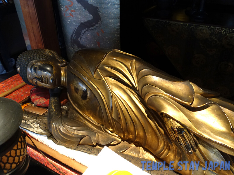Horinji temple (Kyoto) Reclining Buddha