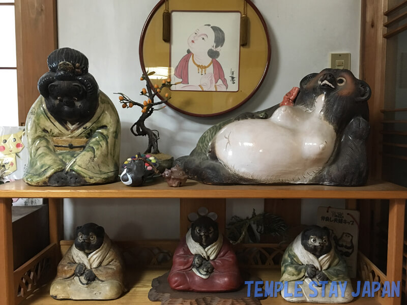 Saiunji temple (Kyoto) Raccoon dog figurine