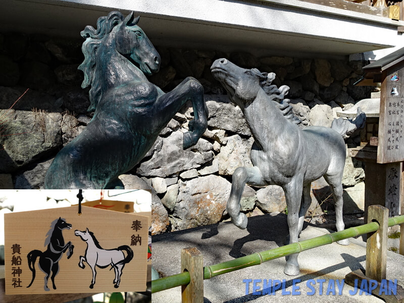 Kifune shrine (Kyoto) Statues of horses