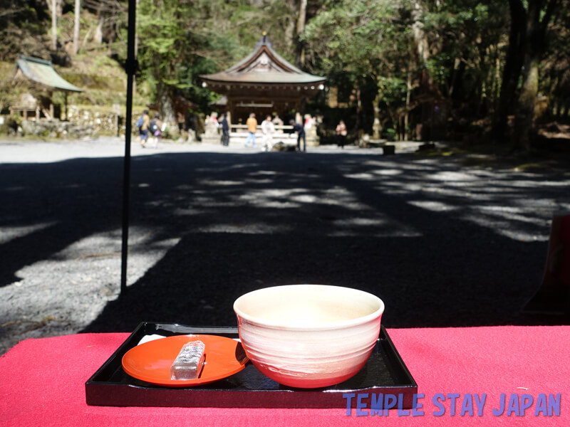 Kifune shrine (Kyoto) Matcha and sweets