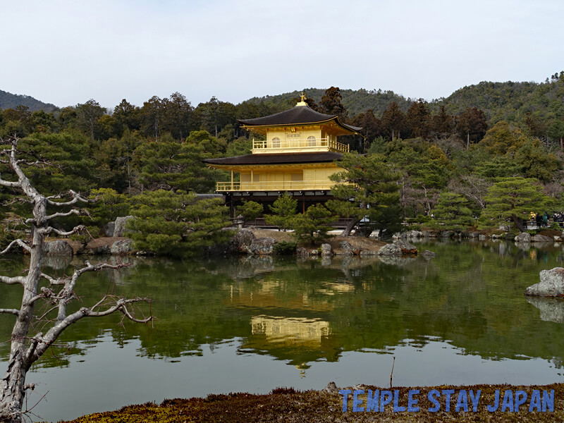 Kinkakuji temple (Kyoto) Garden and Golden pavilion