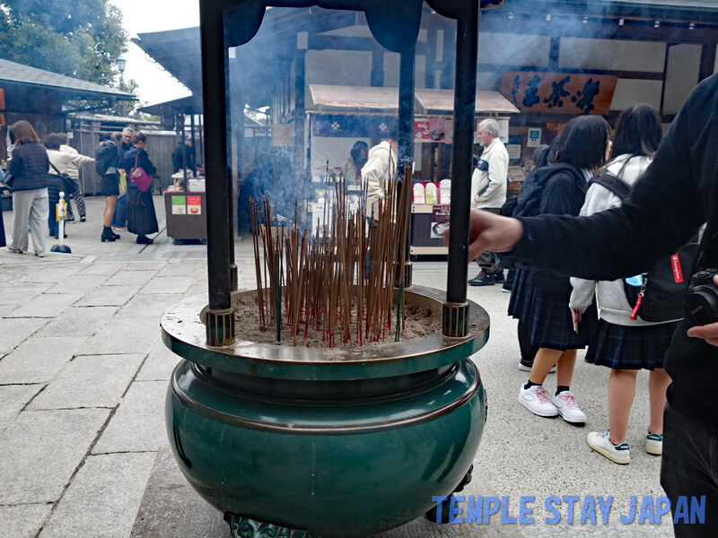 Kinkakuji temple (Kyoto) Offering incense stick