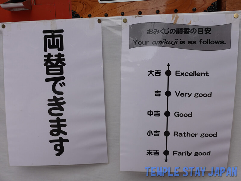 Tosajinja (Kochi) Fortune slip