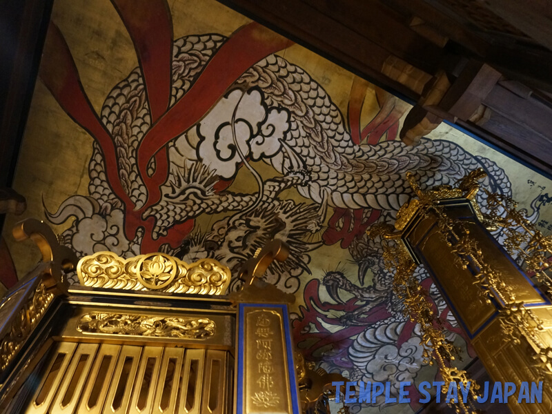 Gyoranji temple (Tokyo) The Dragon on the Ceiling