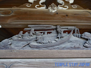 Tsukuda-Sumiyoshi shrine (Tokyo) Boat sculpture